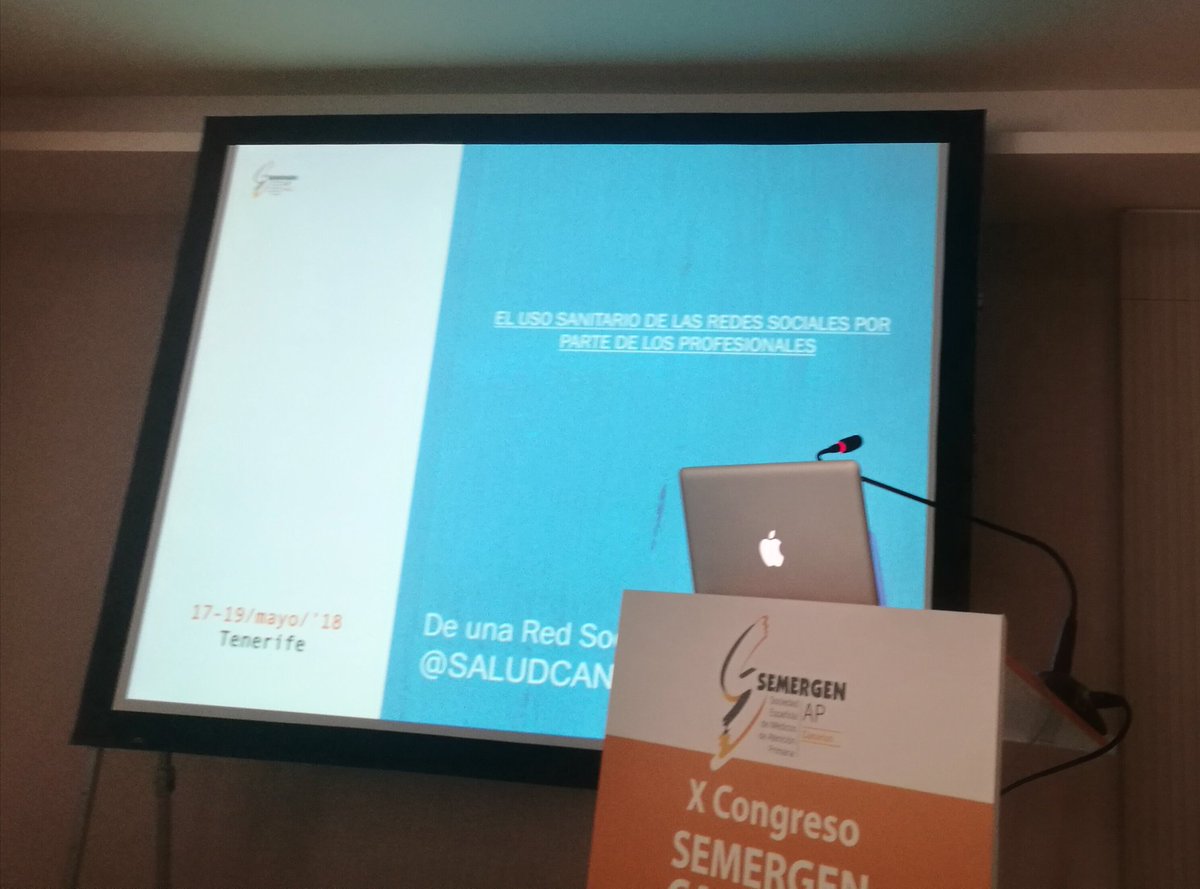 Dando a conocer el proyecto <a href="/Alisios70/">SaludCanarias</a> en #SemergenCanarias2018