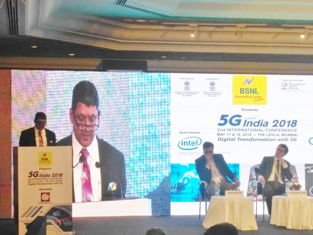 BSNLCorporate's tweet photo. #BSNL @cgm_mh_bsnl  Sh. Peeyush Khare shares his perspectives on Key Drivers &amp; Trends shaping the future of #5G in India https://t.co/Vo0FnOvcvg