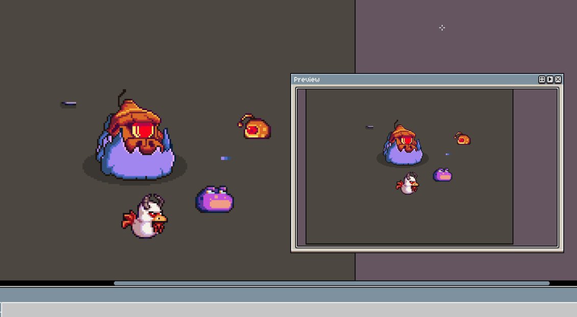 MutantChickens's tweet photo. What do you think of the first boss so far - the Cyborg!? He chomps with his jaw, and shoots lasers from his eye! :D #wip #indiedev #gamedev #pixelart https://t.co/pJh6WIGR0Z