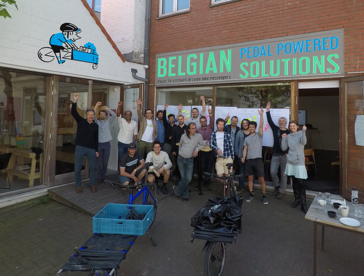 Belgian Pedal Powered Solutions is on its way : all together we're making more than 1 million €, riding 0,5 million km and fine-delivering 700 t. of parcels per year. Keep updated linkedin.com/company/bpps-b…