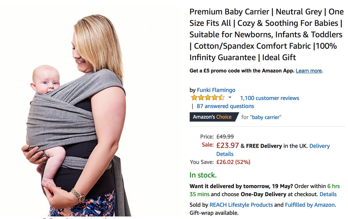 funki flamingo baby wrap amazon