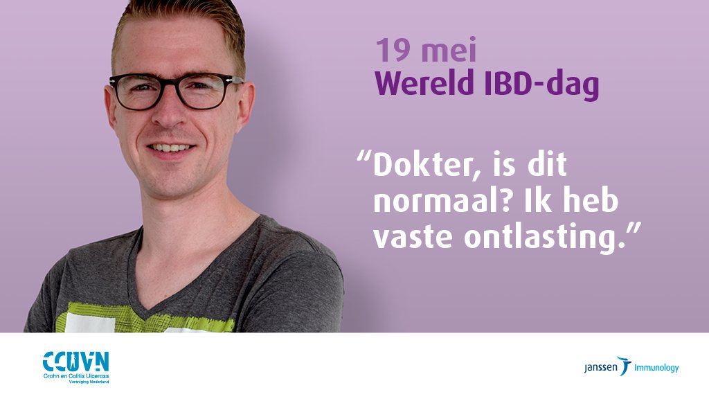 PDSB's tweet photo. Morgen, 19 mei, hebben wij onze ALV, maar is het ook Wereld #IBDdag. https://t.co/pxwYI8ZiAM
Volg de @CCUVN als je Crohn of Colitis hebt of iemand kent die het heeft!
#IBDuitgelicht https://t.co/NVyxkDa8Ka