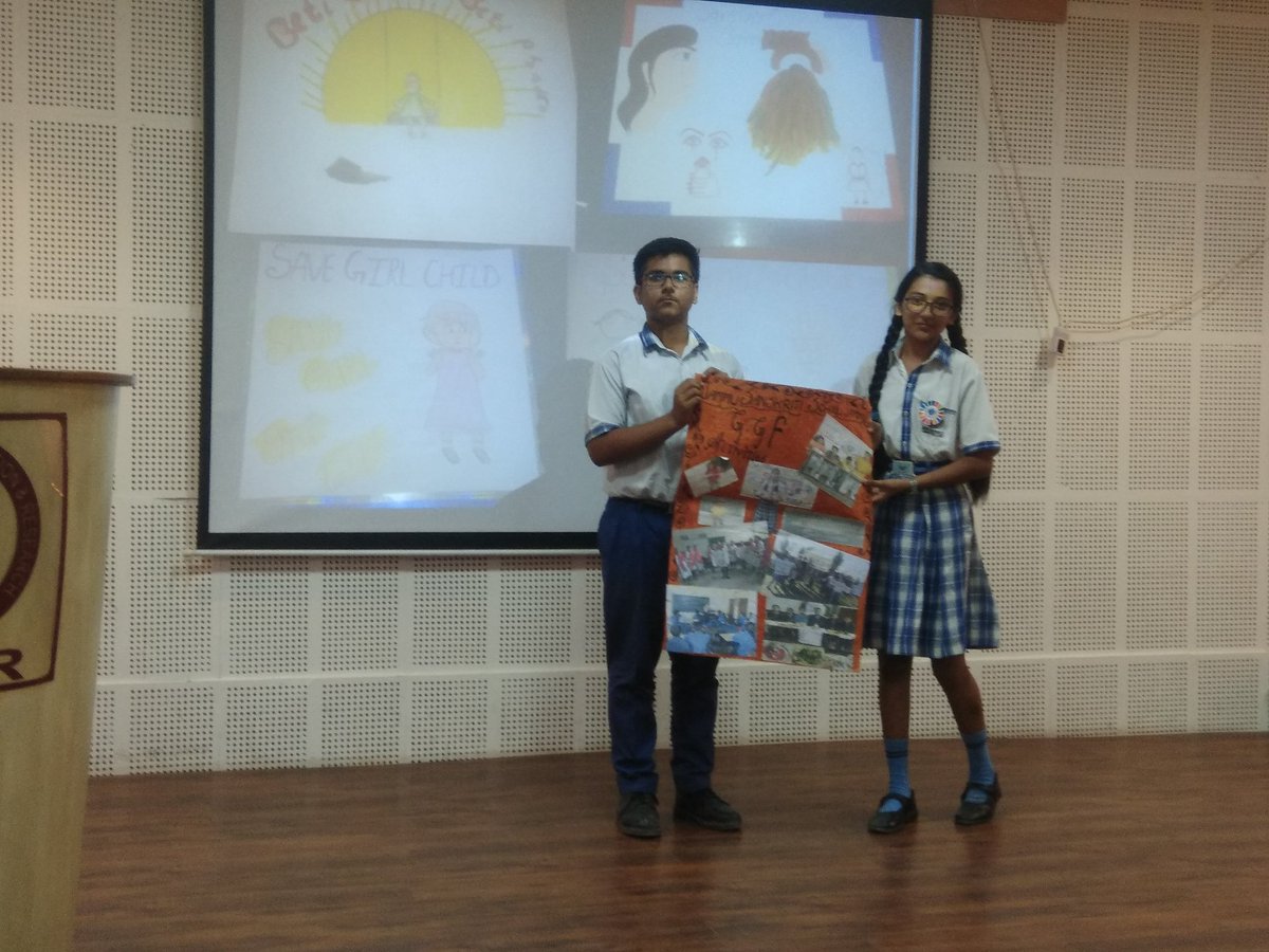 GGF_NGO's tweet photo. Students and coordinator of Jammu Sanskriti School made a huge impact on students community in Jammu. They were spot on #Goal5
#GenderEquality #HighF https://t.co/kJqy5A6TBn