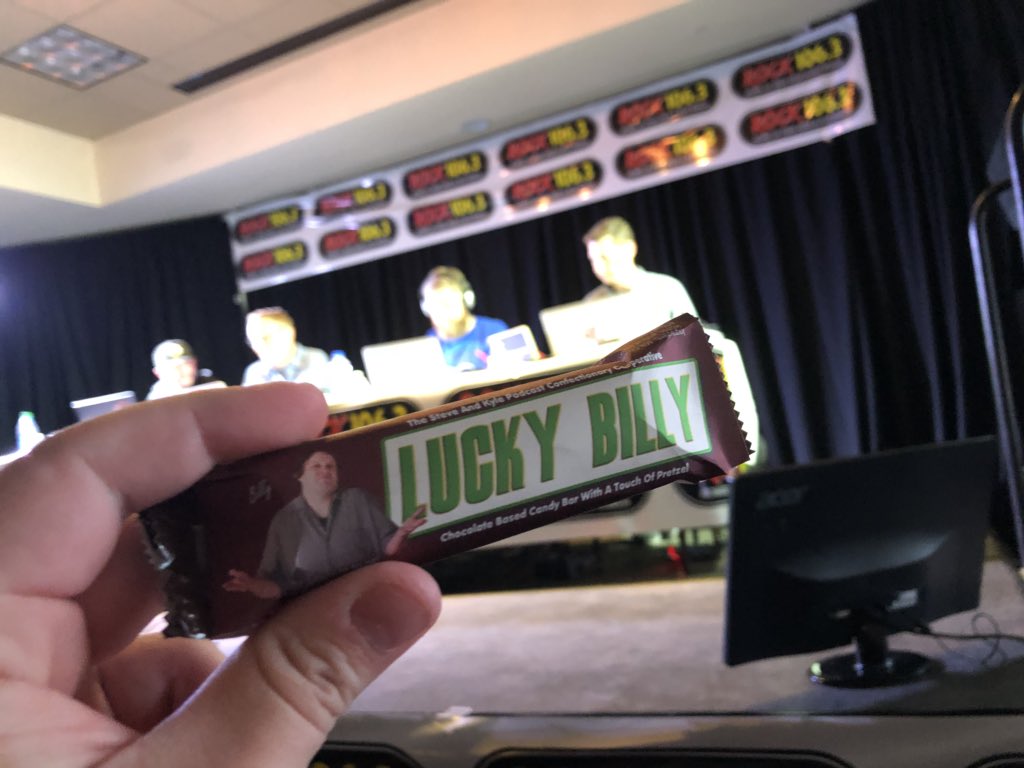 Lucky Billy is in the building! Live at the @fbhw show! <a href="/SteveAndKyle/">Steve & Kyle Podcast</a> <a href="/NoPHinSteven/">Steve</a> #JustaTouchofPretzel #Portland
