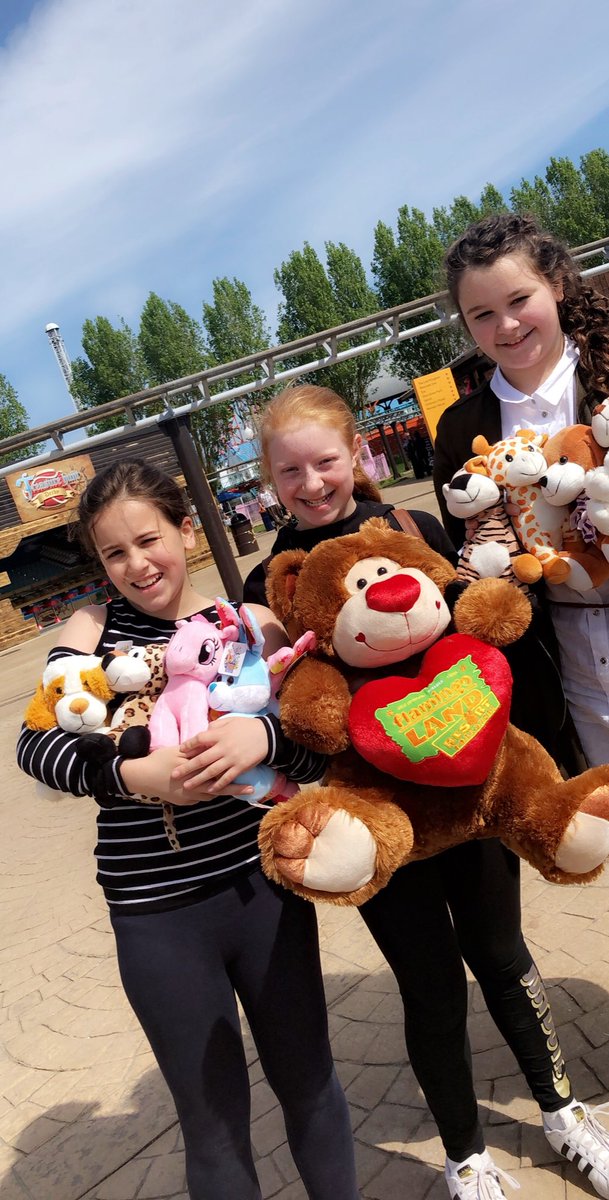 AGS_Pastoral's tweet photo. Team Flamingoland have arrived safe and sound for our Attendance Rewards Trip and Y7 have already won a gazillion teddies! @AcklamGrange #AGSPride https://t.co/4K98EDzmcs