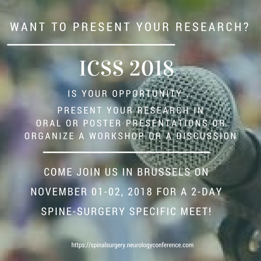 Spinesurger2018's tweet photo. Hurry up!! book your slots in 4th #International #Conference on #Spine #Surgery @Spinesurger2018 #ICSS2018 Come join us in Brussels, for a power-packed 2-day conference on Spine Surgery! For details, visit: https://t.co/ZIViFFGVFI https://t.co/sNK62RcrAw