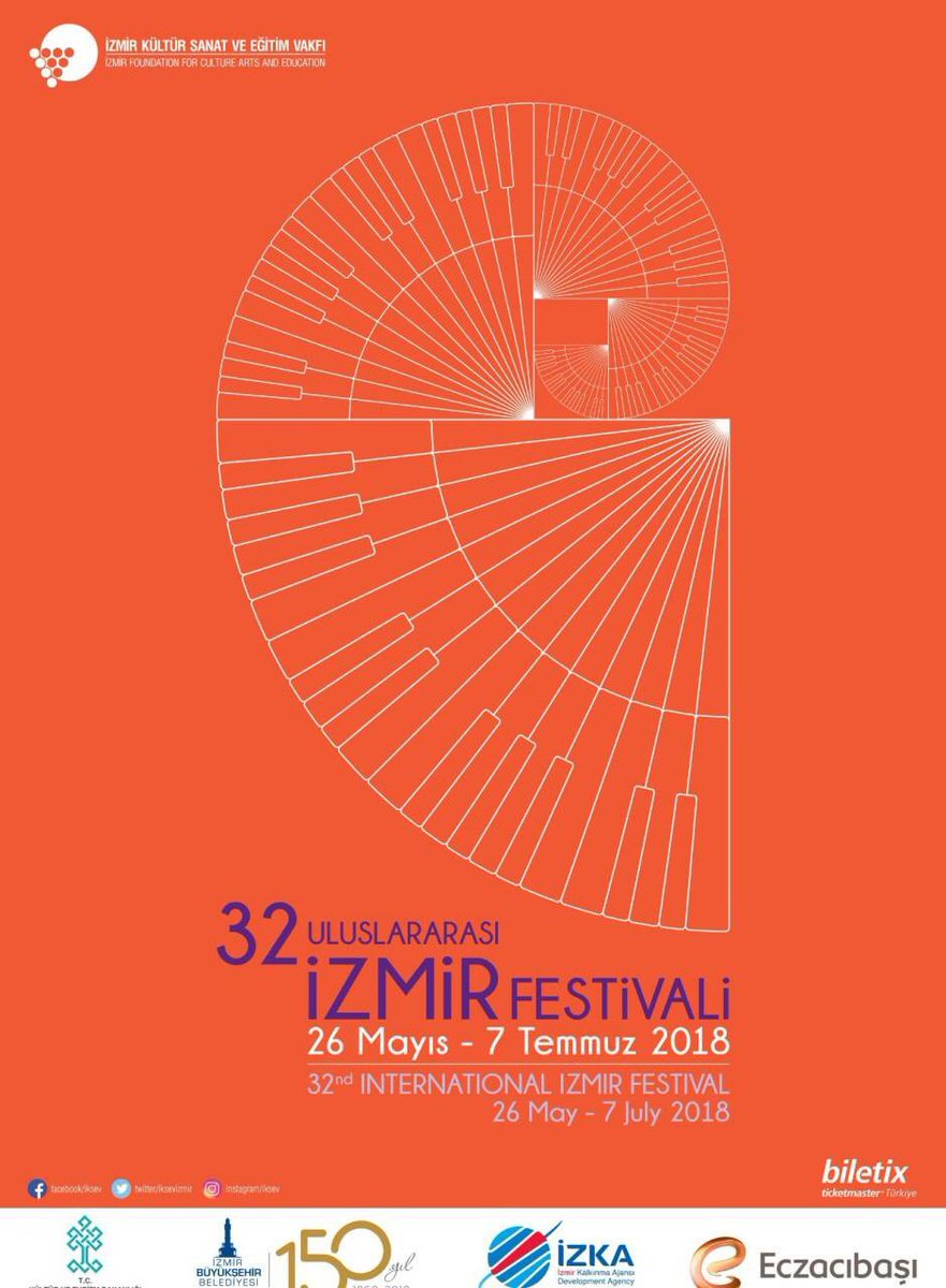 İzmir Kültür Sanat ve Eğitim Vakfı tarafından düzenlenen Uluslararası İzmir Festivali kapsamında alanlarında dünyanın en önemli isimleri İzmir’e geliyor.