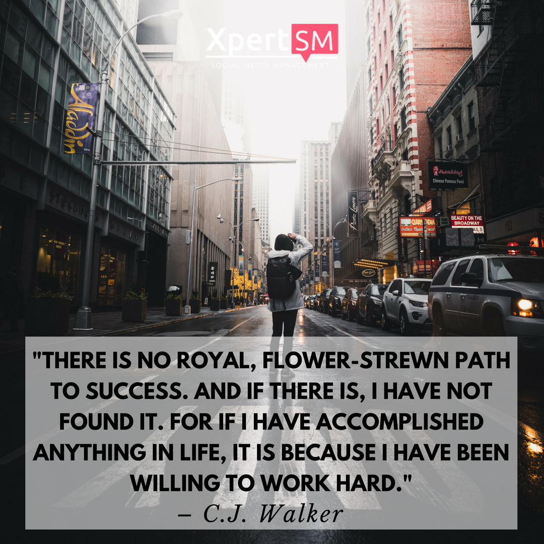 BBiscottiCJ's tweet photo. There is no royal, flower-strewn path to success. And if there is, I have not found it. For if I have accomplished anything in life, it is because I have been willing to work hard. – C. J. Walker

#motivation #smallbusiness https://t.co/rycmNXLyXR