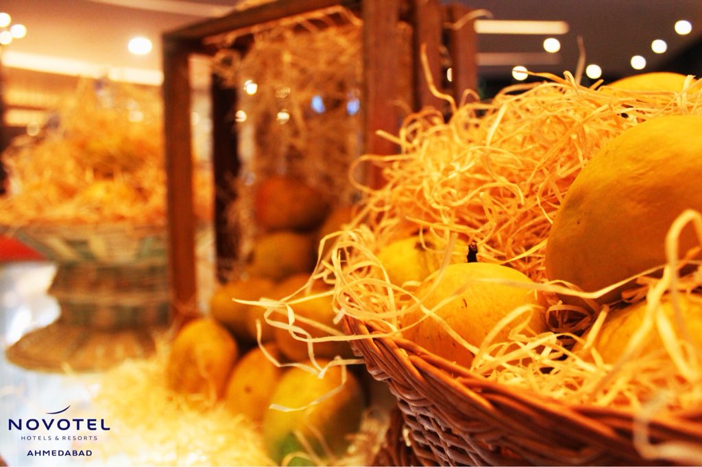NovotelAbad's tweet image. ‘Tis the season of mangoes. Come in to try out the most mouthwatering food and drink preparations out of mangoes. Call 8238000339 for more enquiries. 

#MangoeMoments #Mangolicious #MangoFoodPreparations #NovotelAhmedabad #AccorHotels
