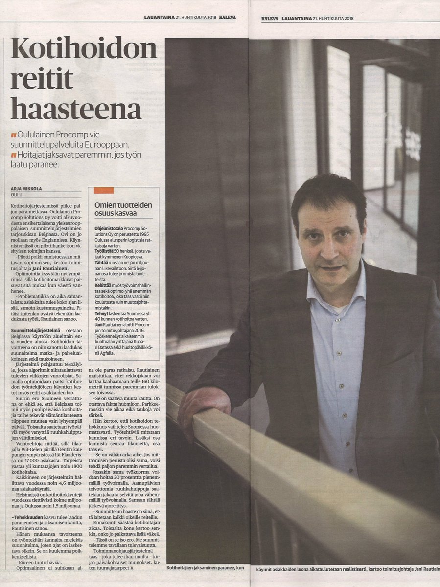 tmkemppainen's tweet image. procomp.fi/news/procomp-m… #procomp #kotihoito #optimointi