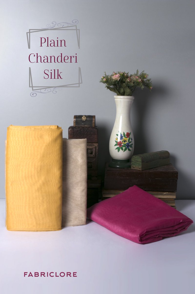 fabriclore's tweet photo. Got too many patterns but not much plains to match it with?  #Fabriclore brings to you Plain Chanderi Silk Collection, available at https://t.co/Ubdk3sTSIE
#ministryoftextiles #buyfabricsonline #FridayFeeIing #BuyNow #shopnow https://t.co/TOvHPxLBxT