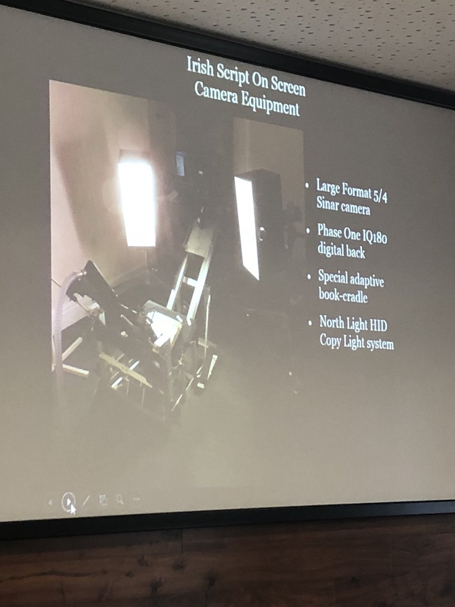 IrishMSSofTCD's tweet photo. Learning all about manuscript digitisation with a picture from behind the scenes of ISOS! This is the ‘non-intrusive capture mechanism’. #irishmssoftcd https://t.co/amdExtBqd0