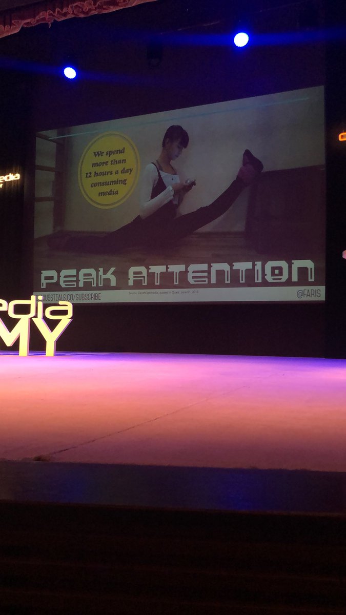 rosieyakob's tweet photo. Peak Attention is like peak oil -- all the easy attention is gone, now harder than ever to mine. @faris @Direct_Media_ #DirectMediaAcademy #DMA2018 https://t.co/BM5zC9iXOZ
