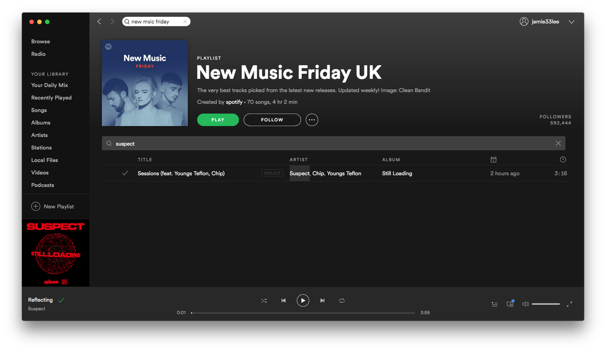 RinseFM's tweet photo. Out to @SpotifyUK fam for the Playlist adds to #NewMusicFriday, #RapUK, #WhoWeBe and #RapWorkout 👊 — BRAND NEW music from @Suspect_OTB @YoungsTeflon @OfficialChip & Cadell streaming now on @Spotify >>>> https://t.co/yvDywouwyA https://t.co/57zk09oI4w