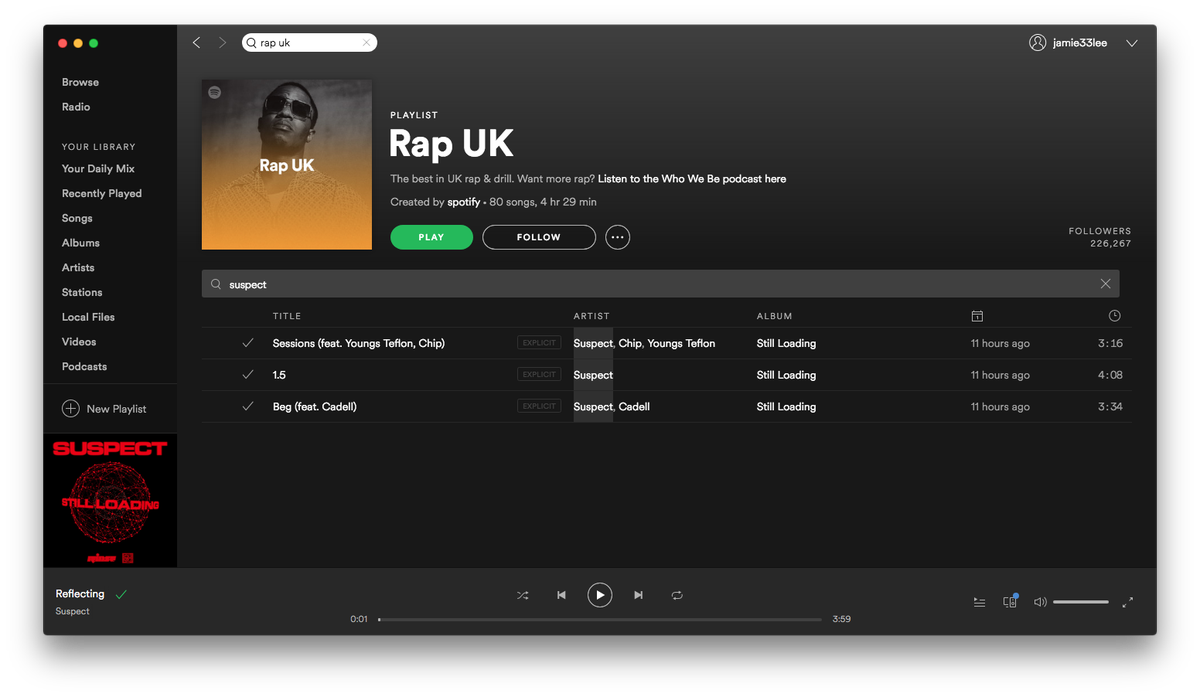RinseFM's tweet photo. Out to @SpotifyUK fam for the Playlist adds to #NewMusicFriday, #RapUK, #WhoWeBe and #RapWorkout 👊 — BRAND NEW music from @Suspect_OTB @YoungsTeflon @OfficialChip & Cadell streaming now on @Spotify >>>> https://t.co/yvDywouwyA https://t.co/57zk09oI4w