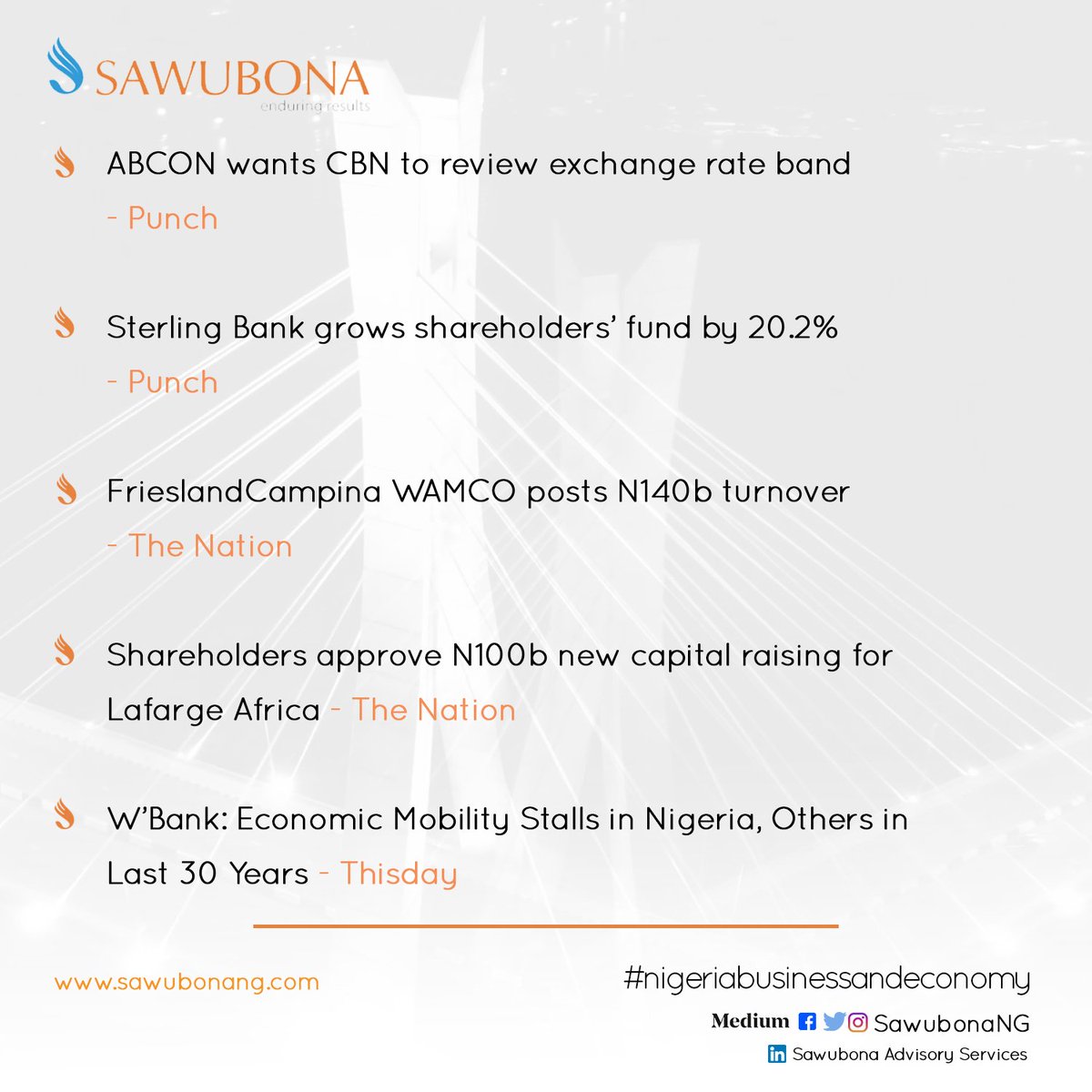 #NigeriaBusinessandEconomy #Sawubona