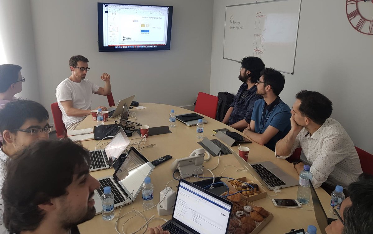 innaxis_aero's tweet photo. Here part of the #SafeClouds team at today's internal meeting in Madrid, working hard on the #datapipeline and infrastructure! With @innaxis_inx @FraunhoferSIT @TU_Muenchen #CRIDA https://t.co/09TIMEi1lh