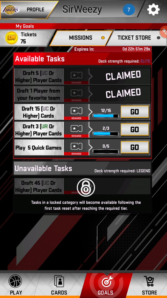 POC14's tweet photo. @MyNBA2K @KevinGarnett5KG 5, 15 and 25 all legend decks...yet still locked.  Uninstalled and re-installed 2x.  What give @catdaddygames @MyNBA2K ?? https://t.co/4fd8MQlYI3