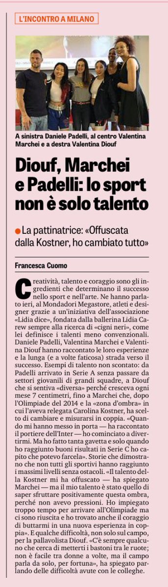 A volte si fanno cose non perchè si deve, ma perchè ci si crede. Nascono esperienze e condisioni uniche. Grazie a <a href="/Gazzetta_it/">La Gazzetta dello Sport</a> per averci creduto insieme a noi. Grazie <a href="/Lidiadice_/">Lidia Dice...</a> per quello che fai e come lo fai. Grazie a VOI. 💞💞