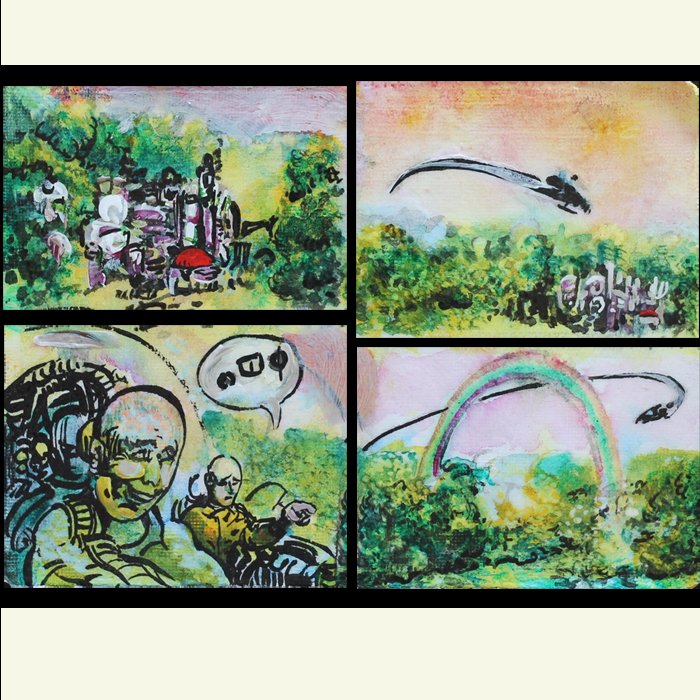 ReyArmenteros's tweet photo. Webcomics Prototype (Top Face Stream) #painting #drawing #art #artist #acrylicpainting #acrylicdrawing #reyarmenteros #artistsontwitter #expressionism #abstractart #surrealism #surrealart #webcomics #webcomic #comicart #webcomix #spaceship #joyride #joyfly https://t.co/cAGqVHsiEV