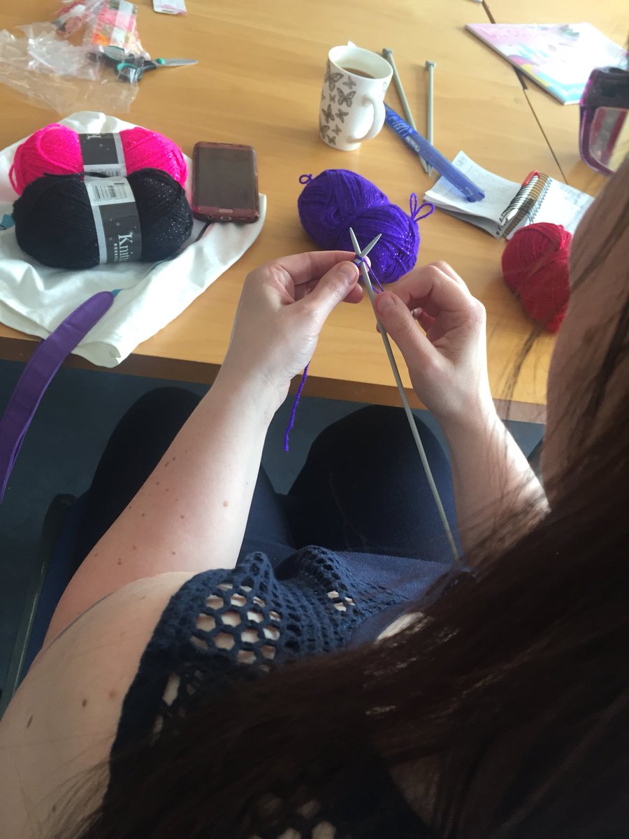candyuk19's tweet photo. our very first @queensparkptfa2 #CraftyClub with a guest appearance from Mr Ward @PEcoSchools @GeorginaTrainer learning to knit and lots of other stuff going on! #TeaAndBrioche also! https://t.co/yzfaB2nqCe