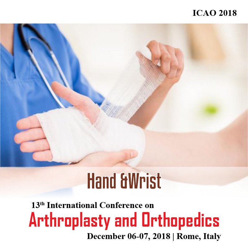 ArthroplastyOrt's tweet photo. Mark your Presence at ICAO-2018 Rome, Italy. Submit your abstract for Track 12: #Hand #Wrist #wristjoint  #carpaltunnel #forearm #Ulna #Ligaments #Forelimb #Fingers #Thumb #Bones #HandInfections
For online abstract submission visit:https://t.co/7Dv4PTlD4E https://t.co/IL4yw4Em8T