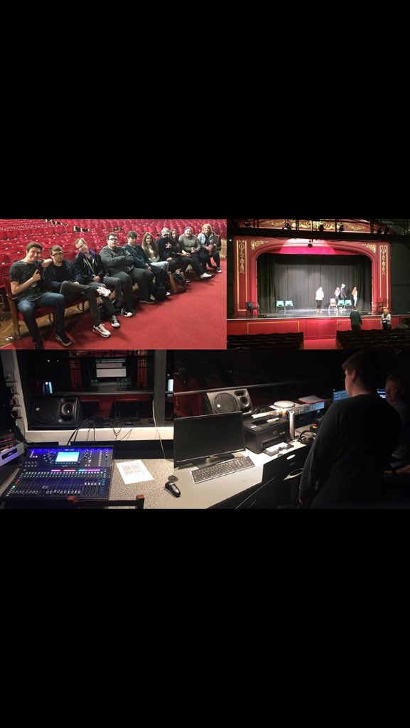 WEPROMISEFUTURE's tweet photo. We recently took a group of media students to The Gladstone Theatre in Port Sunlight. As you can see some of them got quite involved #lightscameraaction 🎬🎥 https://t.co/PuwQY828Kd