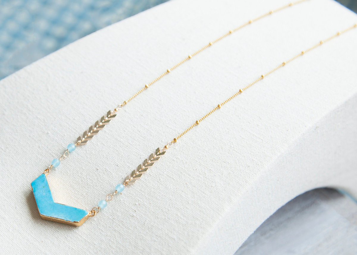 BnFJewellery's tweet photo. A perfect #boho #layering #necklace - #Chevron - #Aquamarine #Beads - #Turquoise #Pendant - find it in my Etsy! https://t.co/LiqsaYgyZf #jewellery #necklace #blue https://t.co/0rlEpdbYjS