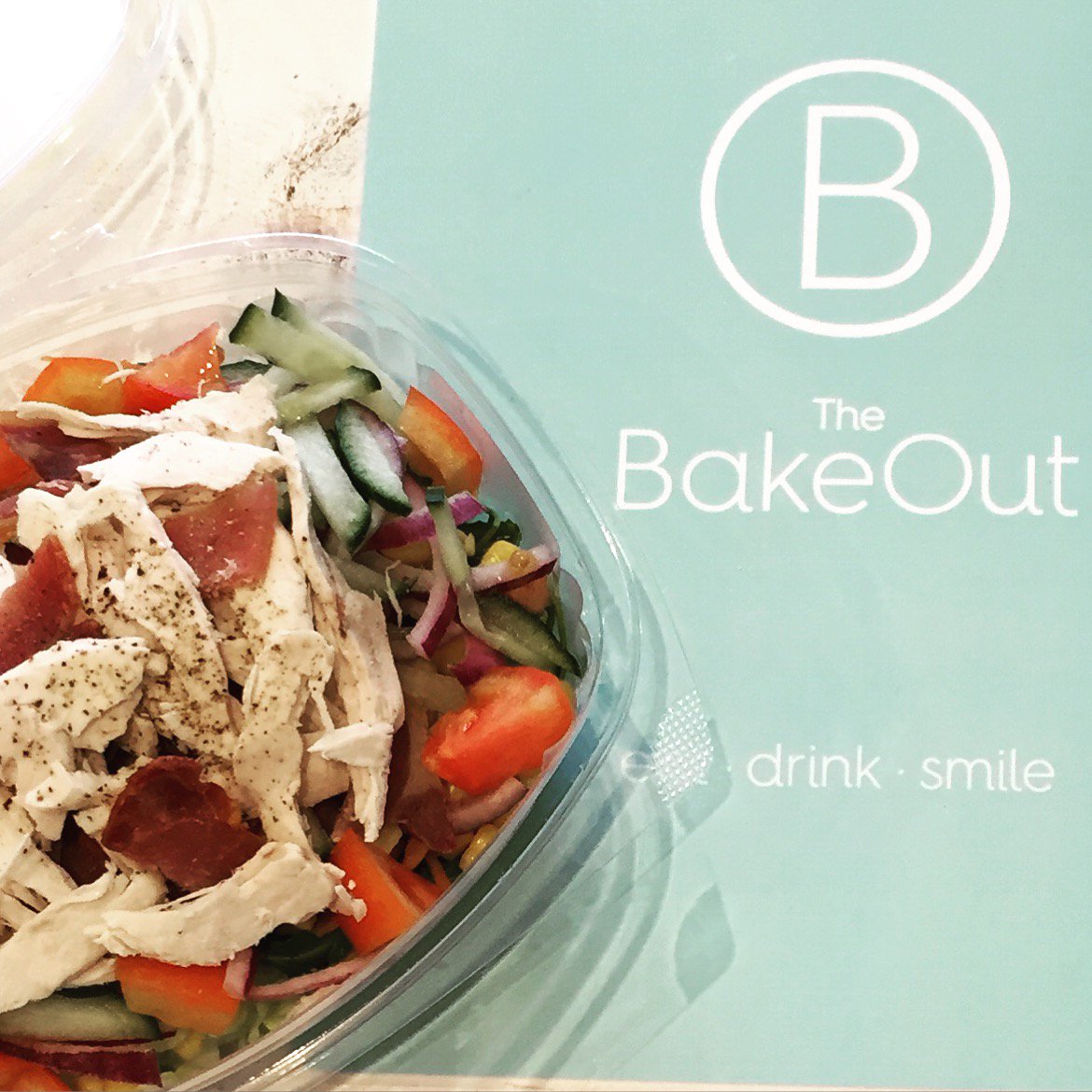 This summery weather has us craving light, delicious, healthy salads for our lunch. Available to eat in and take away. #BakeOut #Summer