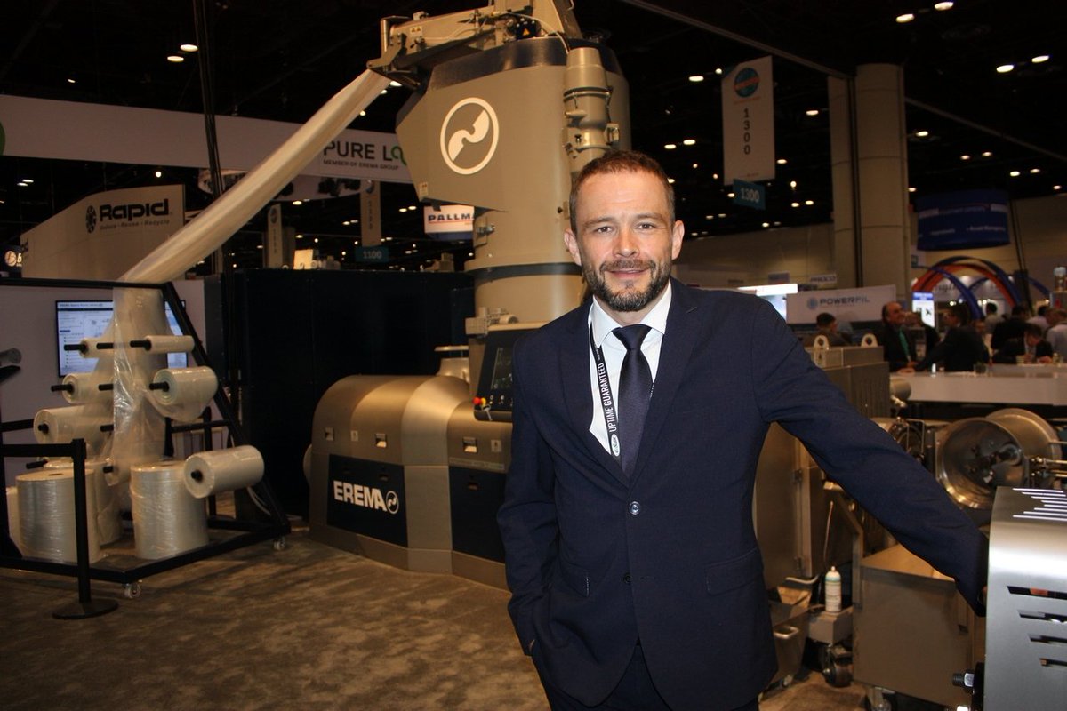 plasticsnews's tweet image. Erema's sales up as drive for sustainability continues #NPE2018 trib.al/KaiP2fo