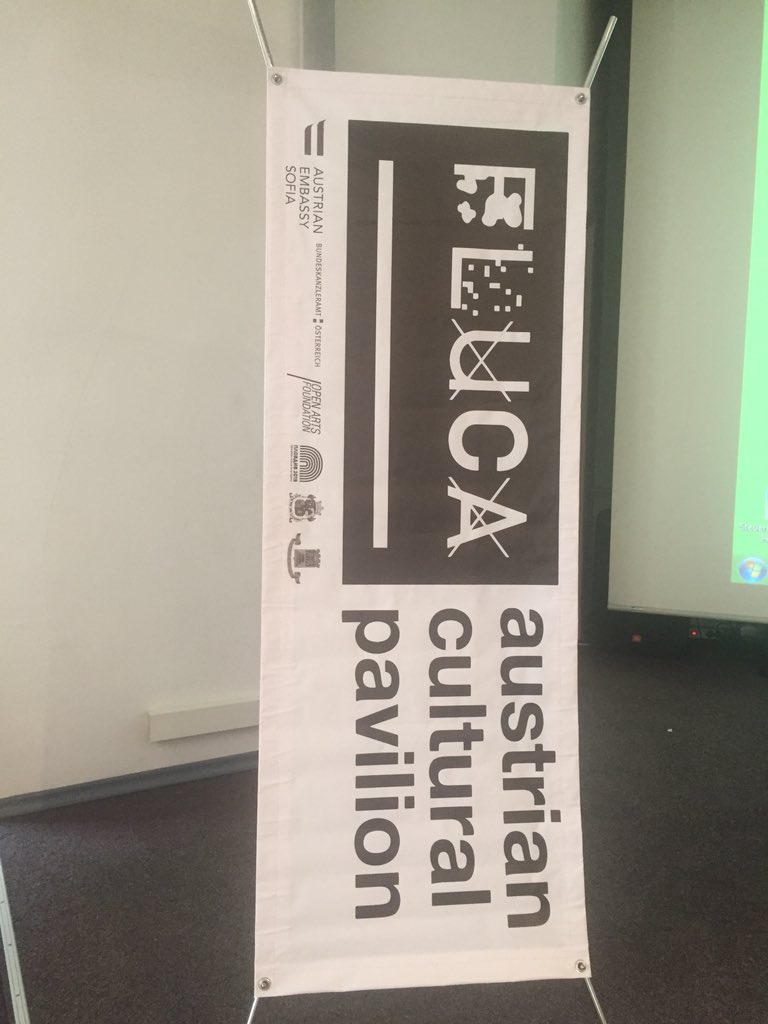 viennaofficeSOF's tweet photo. #FLUCA - Austrian Cultural Pavilion - goes #Sofia! On 17-18 May a Conference on cultural policies of the Western #Balkans take place at #GoetheInstitut in Sofia. https://t.co/DboG11QxUX