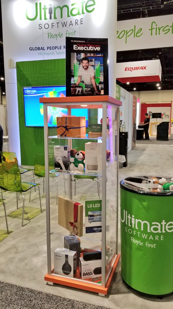 phillys26's tweet photo. Final day @PayNews #PayCon stop by @UltimateHCM booth #523 for live demos and some great #ultiswag #PeopleFirst #payroll https://t.co/4termaPGoo