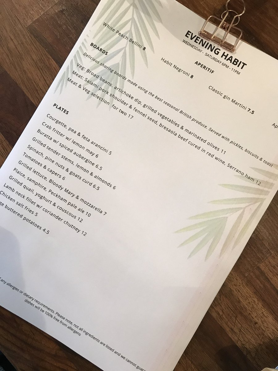 ThehabitSLG's tweet photo. Getting that Friday feeling ☀️☀️ both #nunhead &amp; #camberwell open tonight, small plates, sharing boards, cocktails &amp; banging wines. Info@thehabitlondon.co.uk or 📞📞 for a table. 🌴🌴outside seating at both sites! #dinnerplans https://t.co/AI8ieAdAOK