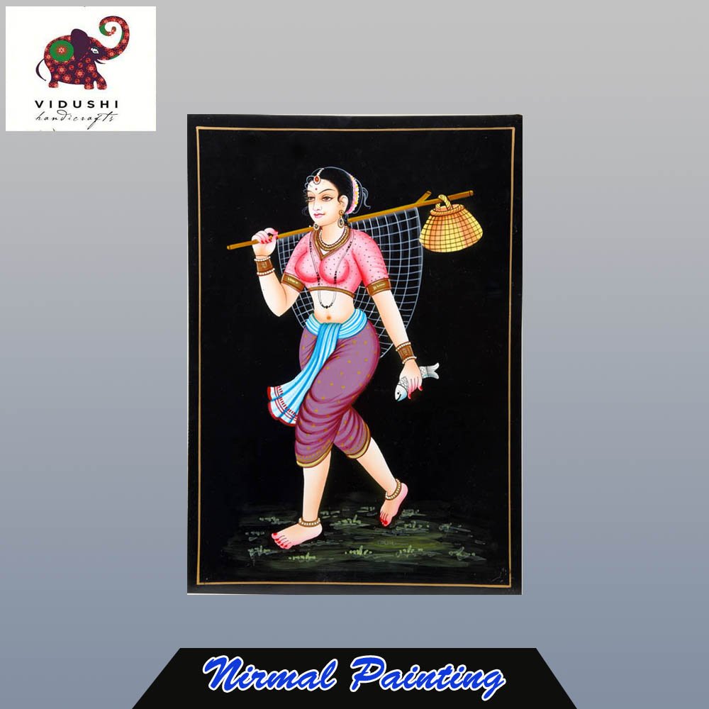 Nirmal Paintings are ethnic and original handmade paintings. Duco paints are used for colouring Nirmal Paintings. 

vidushihandicrafts.com/product/handma…

#Vidushihandicrafts #Arts #Handicrafts #NirmalPaintings #FishingLady #Handmadepaintings #Artist #Ethnic #Paintings