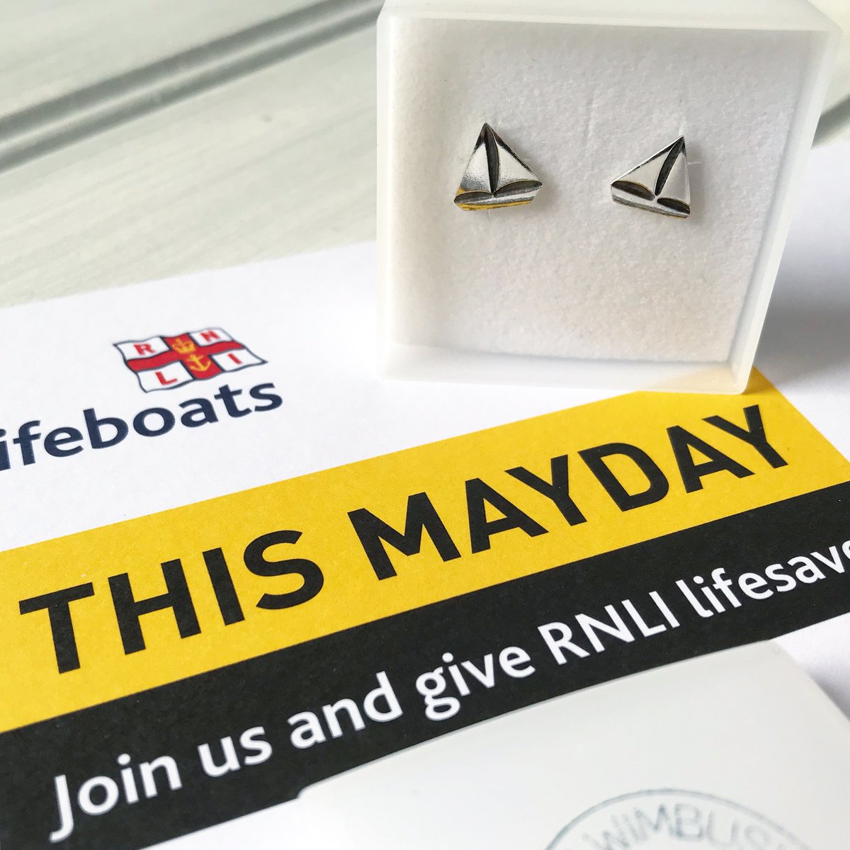 Another pair of Boat Studs in the post to support @rnli #maydayeveryday campaign ~ I’m donating ALL the sales of these studs in May so why not treat yourself and support a very important cause! Link in bio! #rnli #rnlilifeboat #lifeboats #fundraising #fundourkit #savinglivesatsea