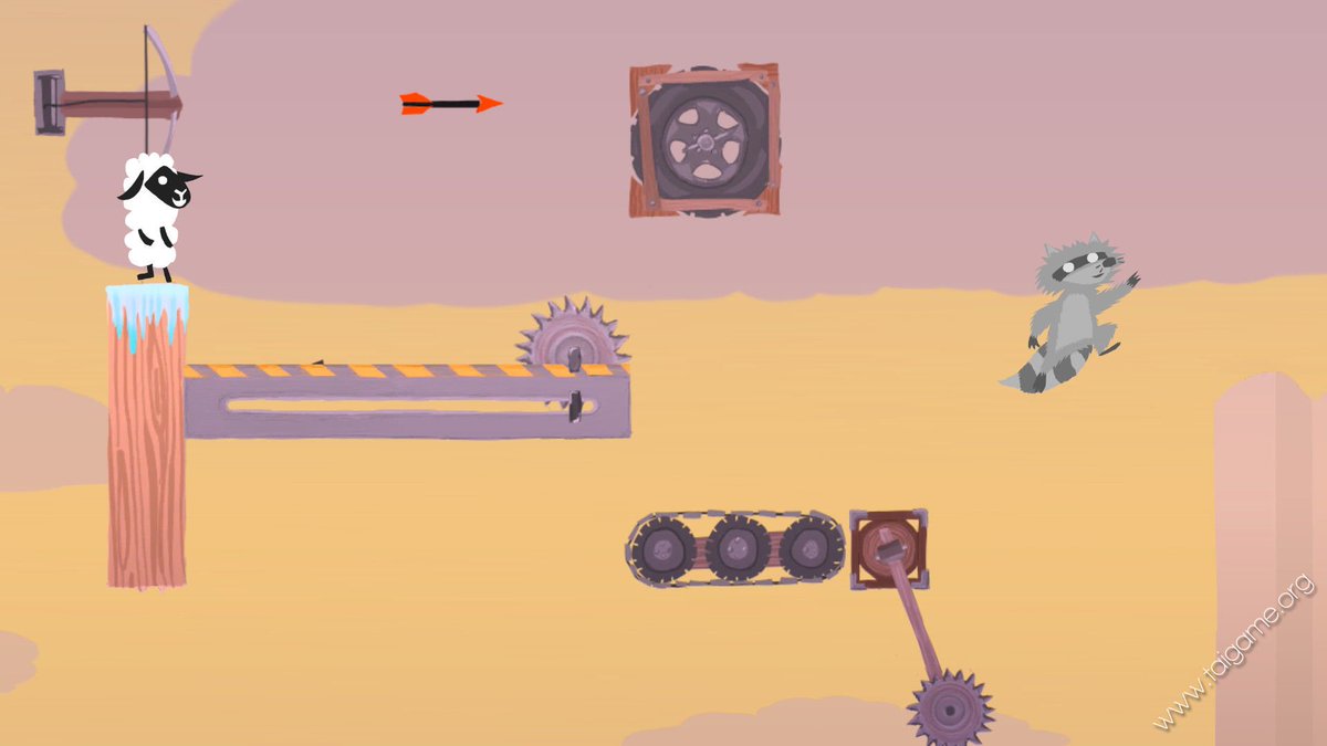 SirWilliamIdol's tweet photo. Took my first crack at @ClevEndeavGames' #UltimateChickenHorse and had a blast. The controls feel a little too loose, but its #SuperMeatboy-meets-strategic-coop gameplay is infinitely fun with friends. #PS4 #PS4review https://t.co/nNVvuNRNkl