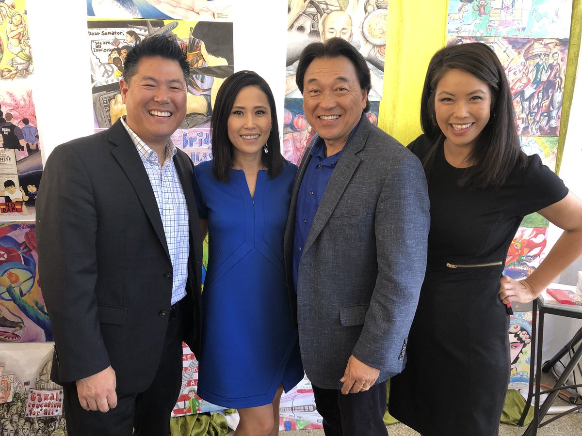 MikeyNoWay's tweet photo. A joy to spend time working with these friends/colleagues. An honor to co-emcee our #AsianPacificAmericanHeritageMonth luncheon recognizing our Community Heroes & winners of the #GrowingUpAsianInAmerica art and essay contest. @VickyNguyenTV @RHandaNBC @janellewang @nbcbayarea https://t.co/jXQrmMOuud