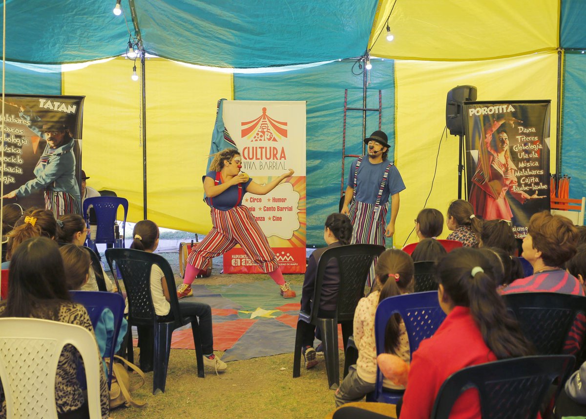 MaipuMunicipio's tweet image. ¡Vecinos de #Coquimbito! Los esperamos para vivir un sábado en familia con #CulturaVivaBarrial! 🎪 

👉 Taller para construir instrumentos, espectáculo artístico, humor, magia y toda la alegría del circo ¡No te lo podes perder!

📆 Sábado 19/5 📌 Barrio Castañeda