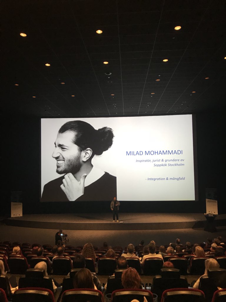 Sopad av mattan och berörd in i själen av Milad Mohammads tal idag. ”Våra olikheter är våra viktigaste styrkor” #larandebygg