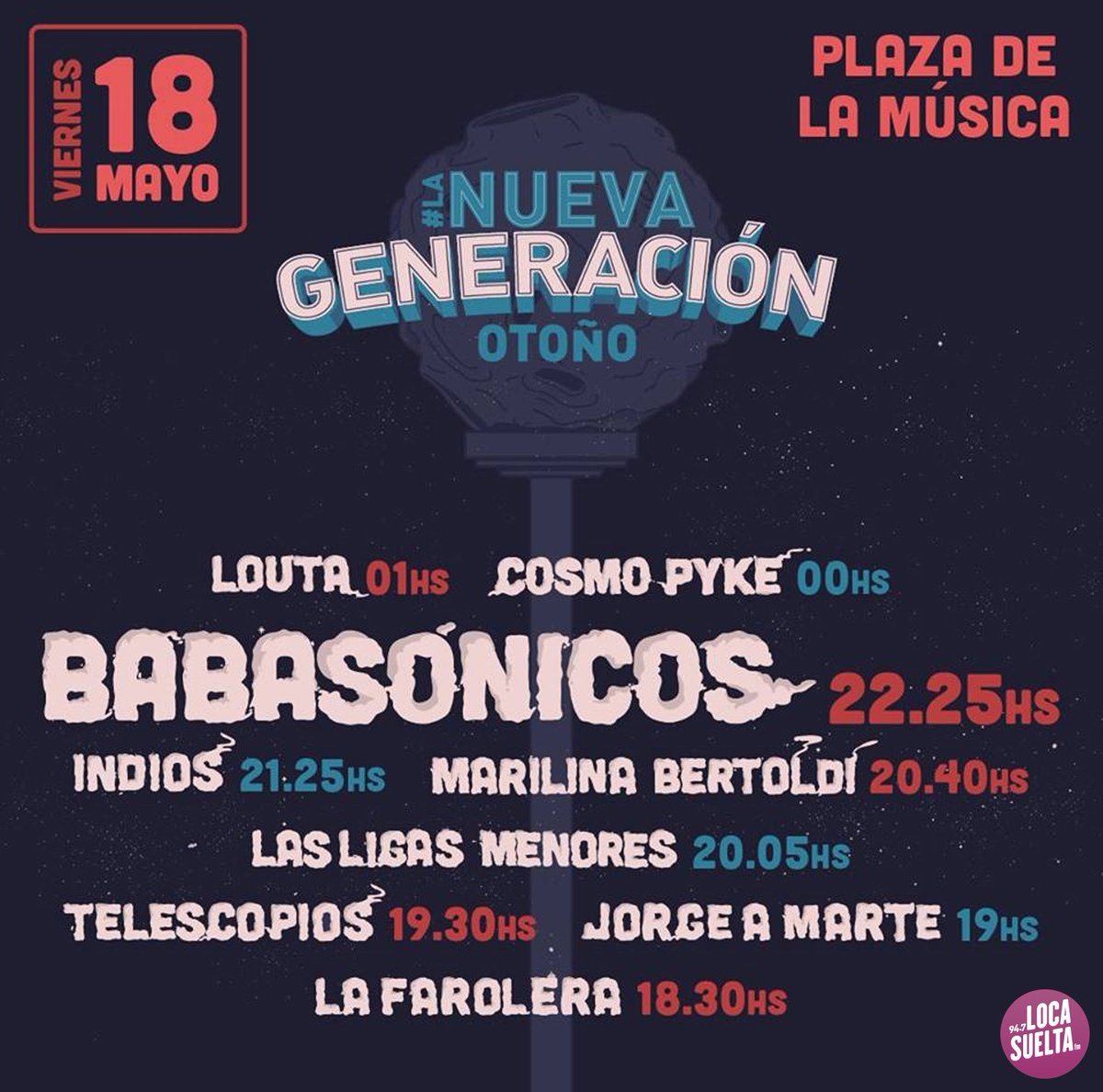 Locasueltafm's tweet photo. #SORTEO 💘 En #LocoUnPoco tenemos entradas para que vayas a ver a #Babasonicos en #LaNuevaGeneraciónOtoño 😎🤙 ¿Cómo participar?RT + DATOS ✍️ y listo!! https://t.co/YTLXp8wYbz