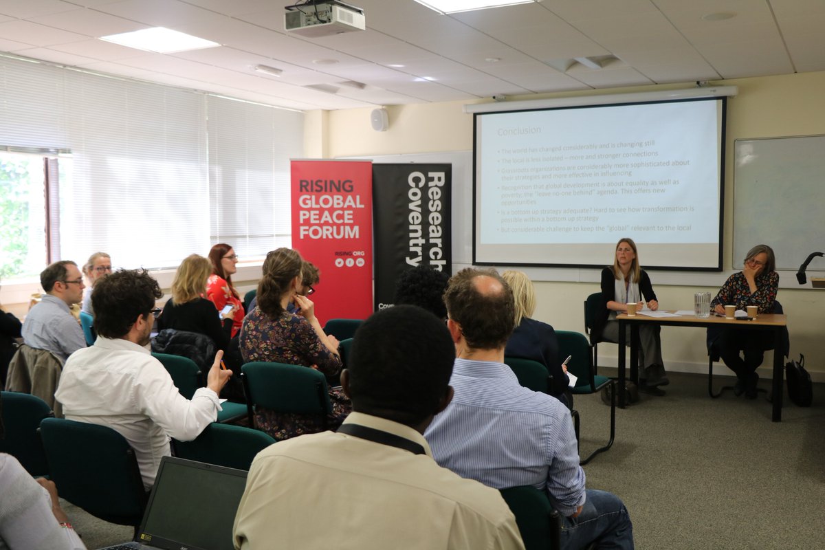 CPS_Coventry's tweet photo. TODAY we are delighted to be hosting our academic conference, Grassroots to Global: Development from Below.
A fantastic first half - Huge thanks to our morning keynote @DianaMitlin @GlobalDevInst for kicking off the day!
@CovUniResearch #CTPSRGlobalDev #HappeningNow https://t.co/BFp4u6nvuL