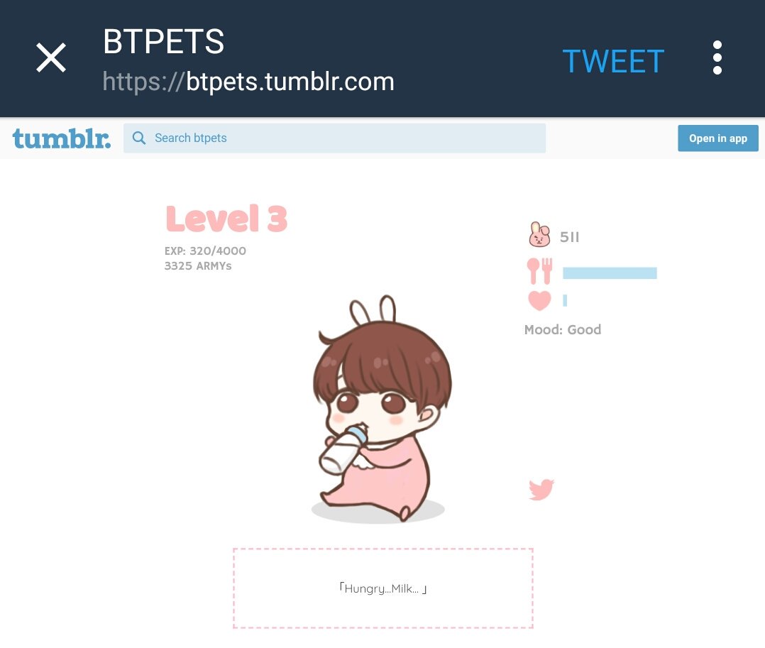 Happy_JKTH's tweet photo. ลูกน้อยของแม่ฟักออกมาเป็นตัวแล้ว น่าร๊ากกก น้องหิวนมด้วยอะ ไปทำโพลเลือกหน่อยว่าจะให้น้องกินนมอะไร ส่องจากแท็ก #BTpetS เลยนะคะ

#IVoteBTSBBMAs @BTS_twt https://t.co/DcjOJKNqtQ