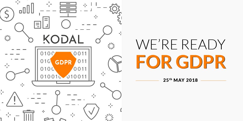 kodal_uk's tweet photo. We're ready for the new GDPR regulations coming into force next Friday. Our commitment statement is now on our website: https://t.co/wKHlZYunua https://t.co/jSoDSl40Fs