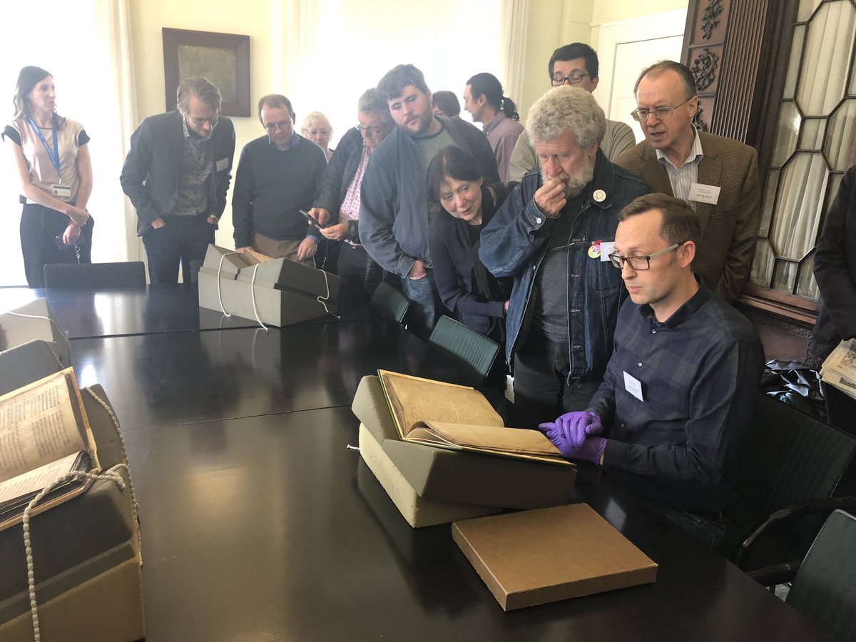 IrishMSSofTCD's tweet photo. Eoghan now presenting the Tinnakill Duanaire #irishmssoftcd https://t.co/mDHWUxbrzv