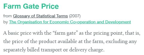 26/36I must point out here that Consumer NPC has nothing to do with retail consumers. It uses the farm-gate price.That's the price of produce and commodities at source. The price of wheat, not the price of bread. There are many costs getting this to a customer as food.