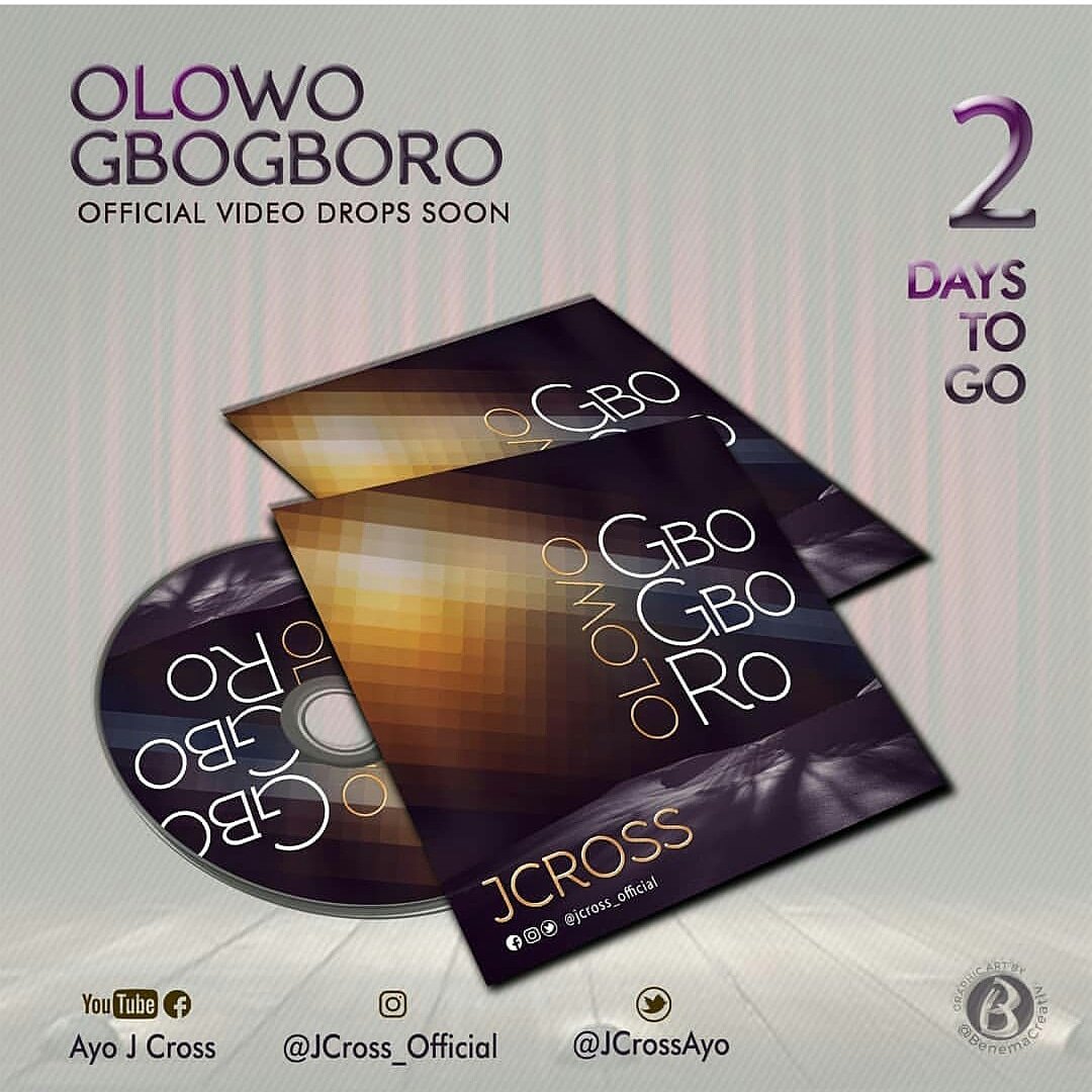 juwonray's tweet photo. Watch for this from my brother.
.
ANTICIPATE!!! #jcrossolowogbogboro
Video dropping in 2 days...
.
Via @jcrossayo
.
#JuwonRayMedia #JR_M https://t.co/RNpVgyYZAP