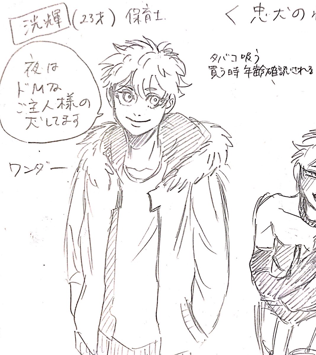 いつかオリジナルの話も描きたいねってやつ。 