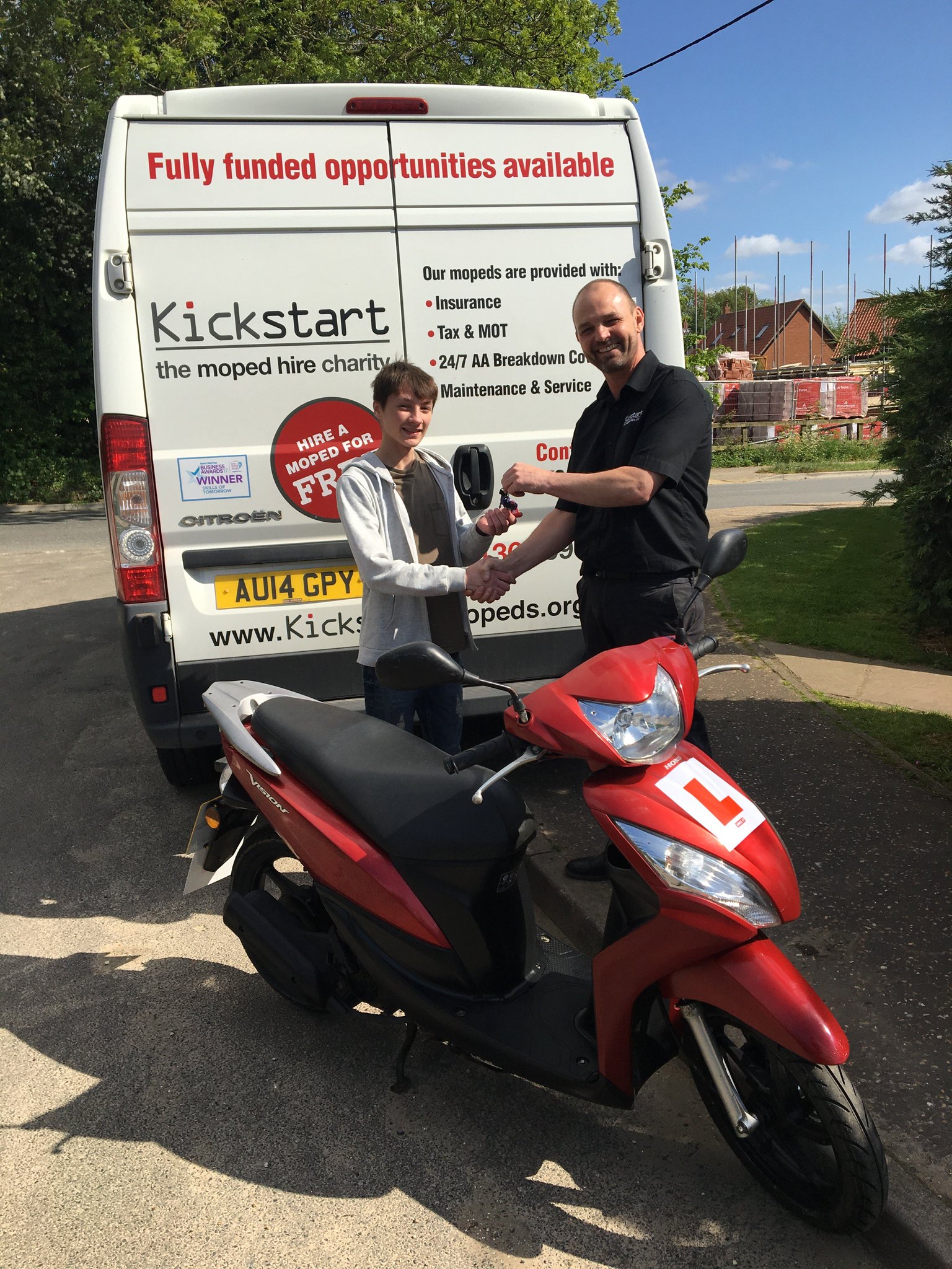Kickstart moped cheap