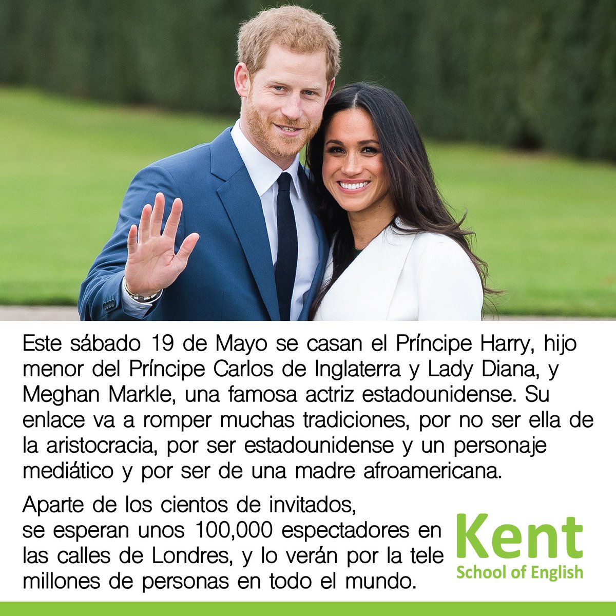 AcademiasKent's tweet photo. En Inglaterra celebramos mañana la boda real. https://t.co/WVdB4R74JE