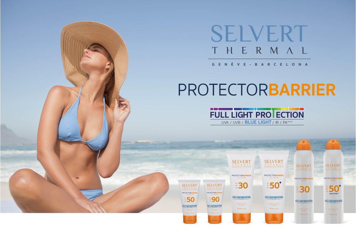 SELVERTTHERMAL's tweet photo. ☀️Nueva línea Protector Barrier Full Light Protection☀️New Protector Barrier Full Ligth Protection Line☀️#BlueLight #solares #sun #summer #sol #fulllightprotection #protection #ProtectorBarrierST #cosmeticaprofesional #SelvertThermal #ST #Belleza #Beauty #Cosmetics https://t.co/EQI1uXEaCZ